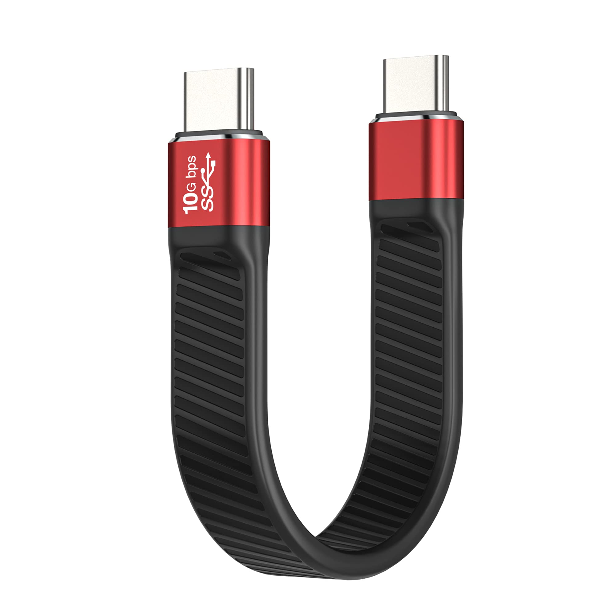 Lamtoon Short Usb C To Usb C Cable, Usb 3.2 Gen 2 Type C Cable 10Gbps Data Transfer 100W Pd Fast Charge Cable Fpc Design, 4K@60H